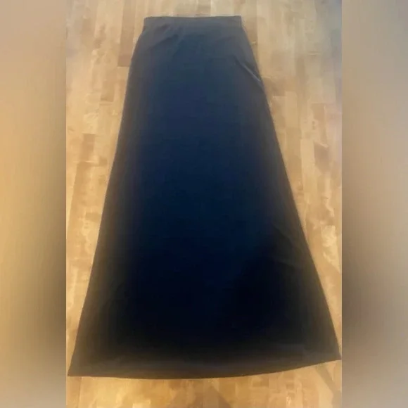 JESSICA MCCLINTOCK VINTAGE Y2K Millennium 2000 Black Velvet Maxi Skirt S… - Picture 4 of 8